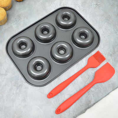 Набор для выпечки кексов 3 предмета: форма, силиконовая кисточка, силиконовая лопатка NNOSO-22