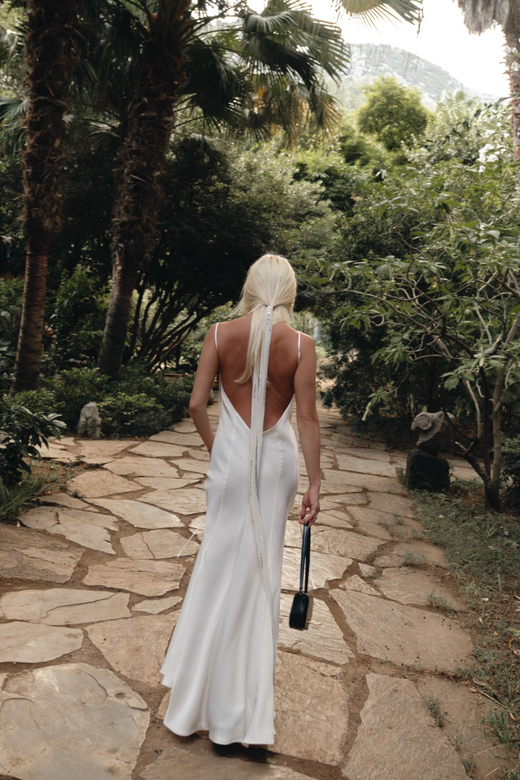 Комбине V вырез по спине wh