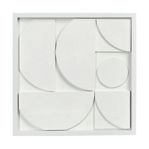 Панно декоративное с эффектом 3d minimalism, с белой рамой, 40х40 см
