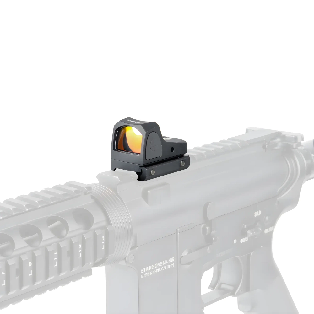 Прицел коллиматорный Veber Wolf Reflex 124 RD на оружии боковой ракурс