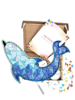 Набор для творчества мозаика стеклянная Розовый Кот 18 см.