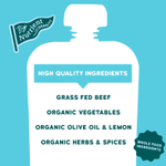 Serenity Kids, кабаб из говядины травяного откорма с морковью, пастернаком, картофелем, шпинатом, травами и специями, для детей от 7 месяцев, 99 г (3,5 унции)