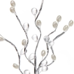 Ветка декоративная «Переливы» 30 см, Серебро