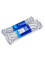 Шнур плетеный яхтенный SailMaster Classic 12,0 мм, 3000 кгс, 30м, белый/синяя прядь, моток