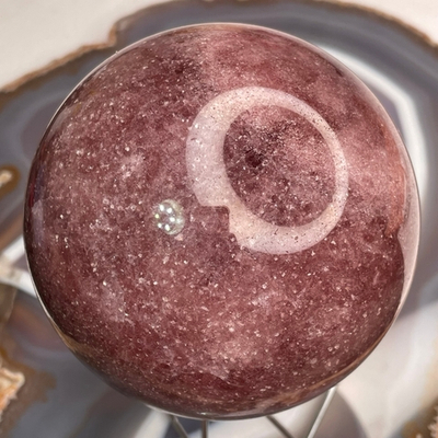 37993 Клубничный кварц Авантюрин Шар 90-92мм