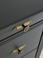 Комод для одежды, 128х42х125, Susanna, в спальню, в гостиную, серый, Dipriz