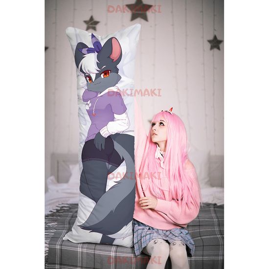 Дакимакура фурри Скунс девочка арт. 1194