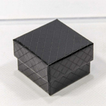 Коробка Ювелирная 5.5х5.5х3.5 см "Ромбики" (Черный)
