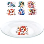 Тарелка стеклянная 19,6см «Милые лошадки» десертная D1888/36