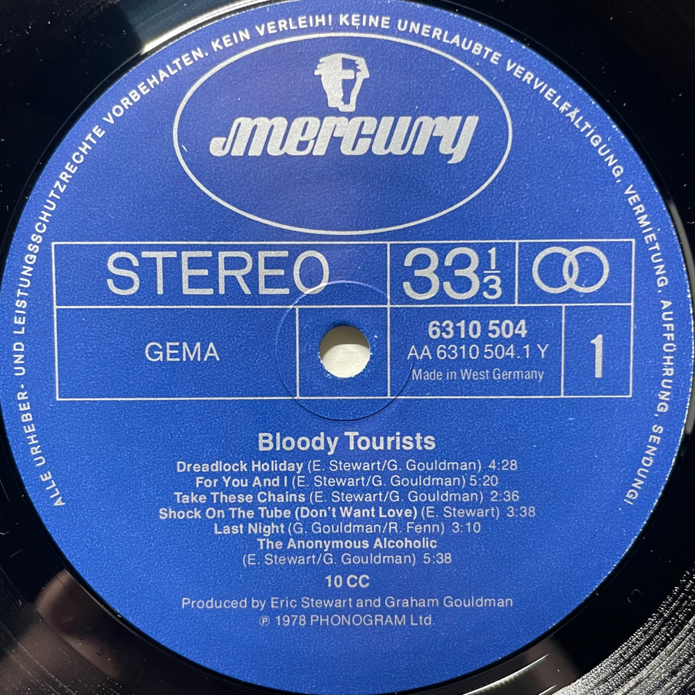 10cc – Bloody Tourists (Германия 1978г.)