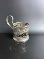 Подстаканник клеймо КХИ мельхиор винтажный СССР . Скань. 1960-1990 гг