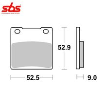 SBS 556RQ тормозные колодки задние