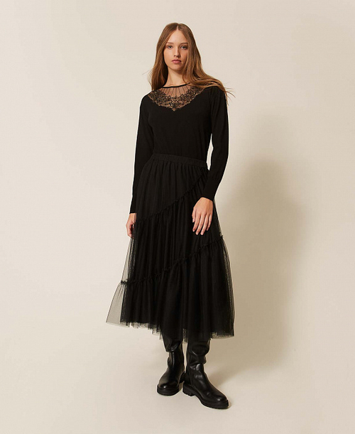 TWINSET Юбка многослойная из тюля