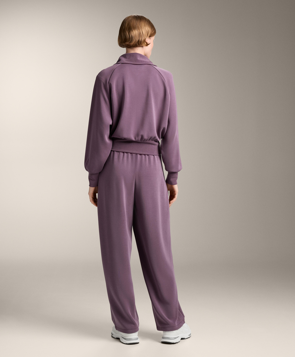 Oysho Куртка с высоким воротником, сиреневый