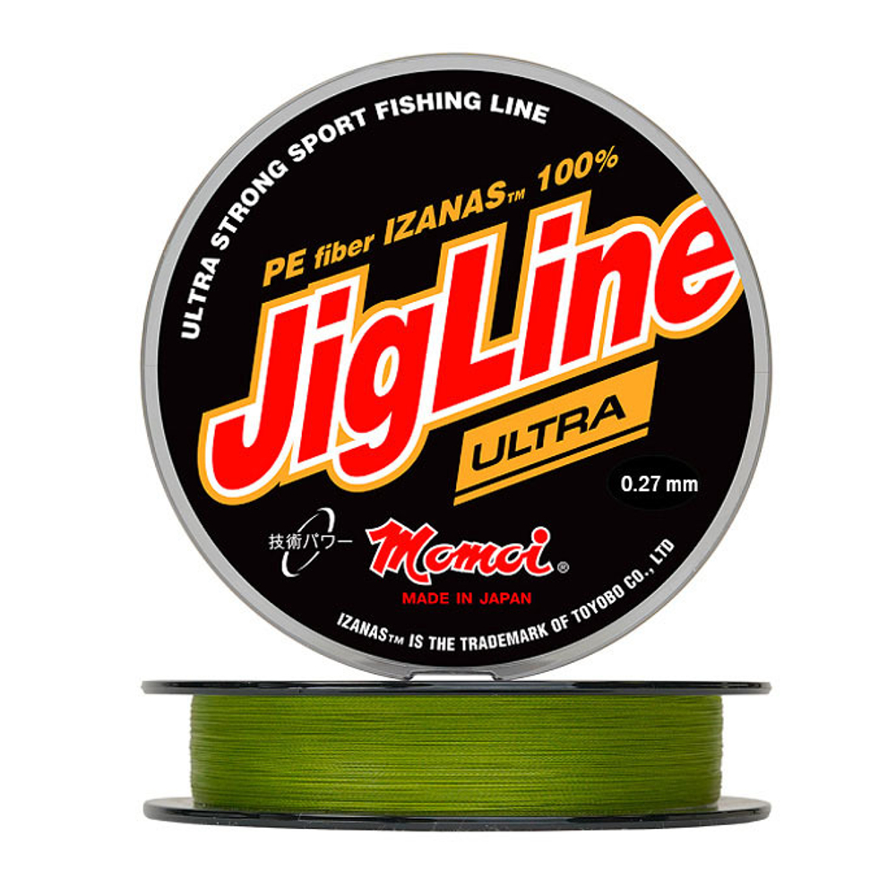Шнур JigLine Ultra PE 0,27 мм., 22,0 кг, 150 м, хаки