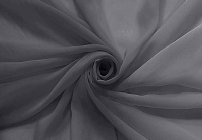 Ткань Шифон, 120гр/м.п., 150 см, тёмно-серый