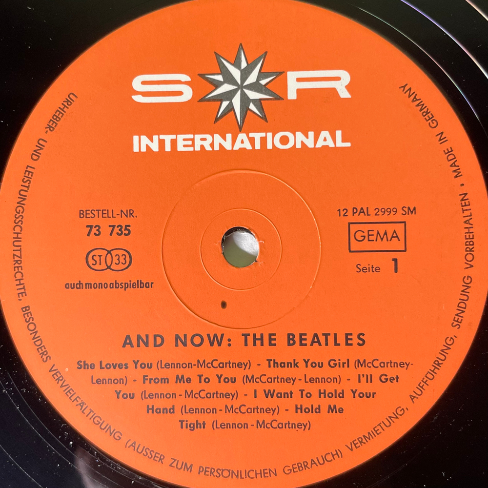 The Beatles ‎– And Now: The Beatles (Германия 1966г.)