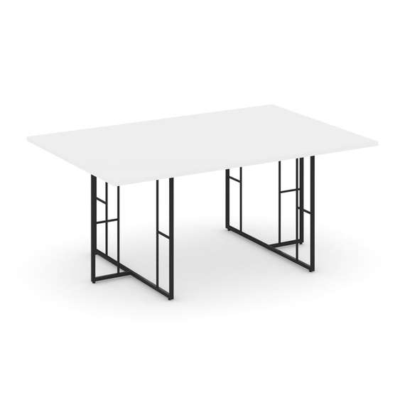 Rift Direct Стол переговорный RF.SPRG-002 Белый Бриллиант/Металл Черный 1780*1180*750