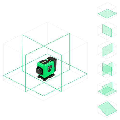 Лазерный уровень AMO LN 3D-360-3 851681