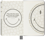 Набор Moleskine LE Smiley (LESMILEYKAWSET) ежедневник/блокнот/ручка-роллер в черной подарочной коробке