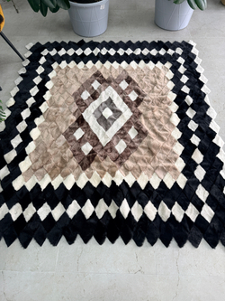 Покрывало меховое ковер из шкуры овчины