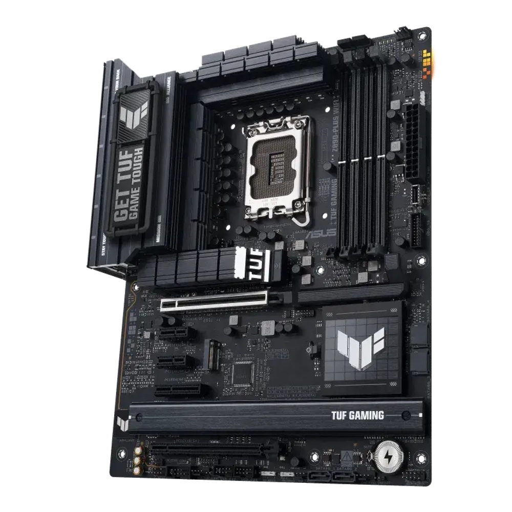 Сист.плата ASUS TUF GAMING Z890-PLUS WIFI, Z890, 1851, 4xDDR5, PCI-E x16, PCI-E x1, M2,SATA,DP,HDMI,Thundrbolt. WIFI,BOX