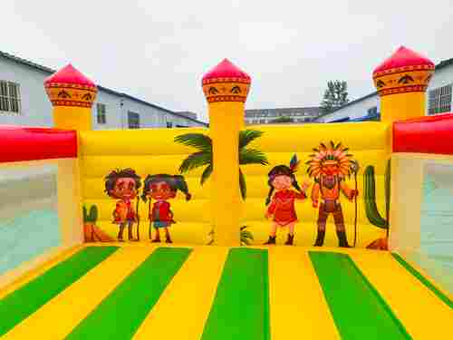 Надувной коммерческий батут "Индейцы", 6*5*2,5 м