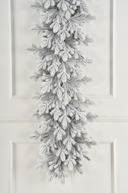 Гирлянда рождественская Византийская заснеженная