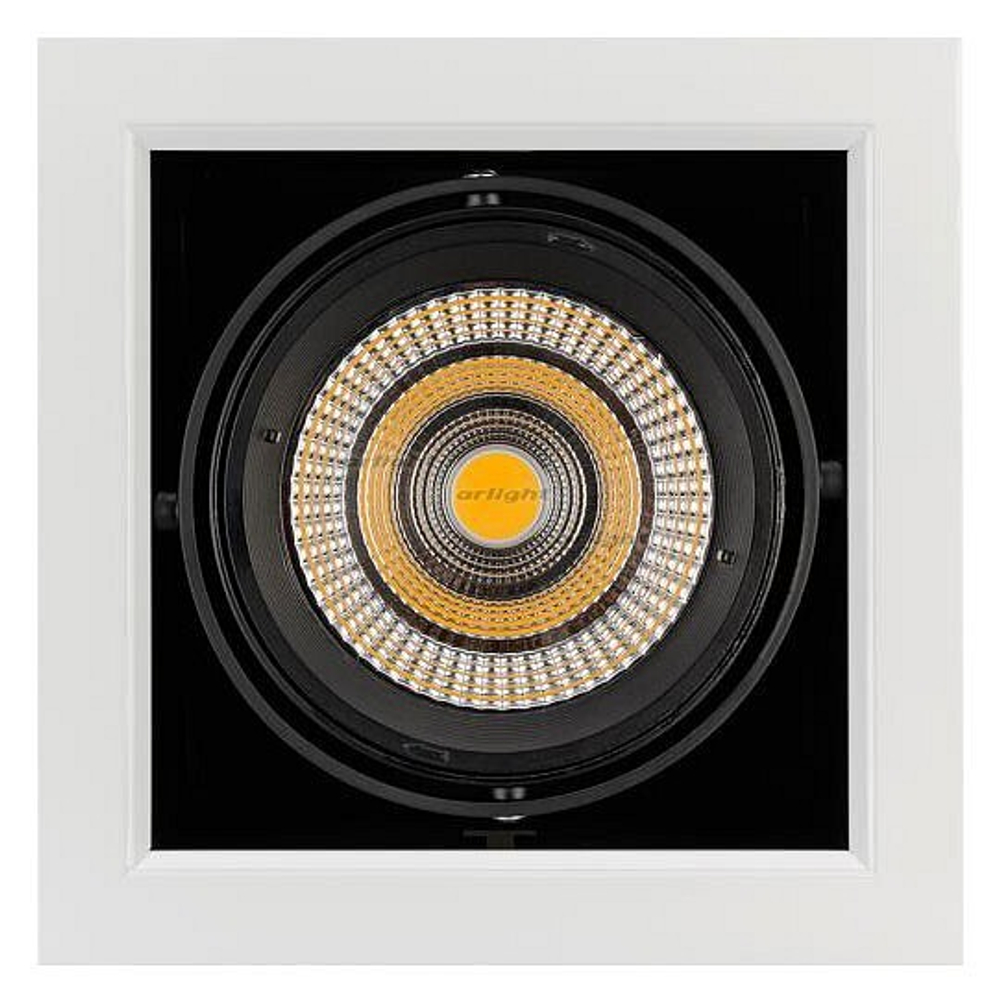 Встраиваемый светильник Arlight CL-KARDAN-S190x190-25W White6000 (WH-BK, 30 deg) 026500