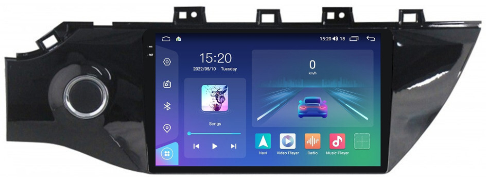 Магнитола для KIA Rio 4, Rio X-Line 2017-2020 (рамка под 9" с кнопкой) - Parafar PF105U2K на Android 13, QLED+2K, ТОП процессор, 8Гб+128Гб, CarPlay, 4G SIM-слот