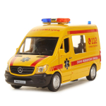 Модель ин. мет. "Mercedes-Benz Sprinter. Реанимация" 14см, свет-звук, свет-звук , двер, коробка SPRINTE