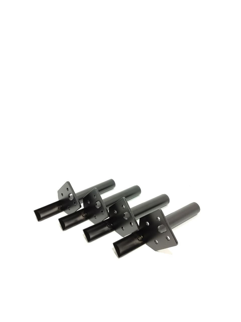 "Мебельные ножки стальные Штыки" Черные - 4 шт, 13 см