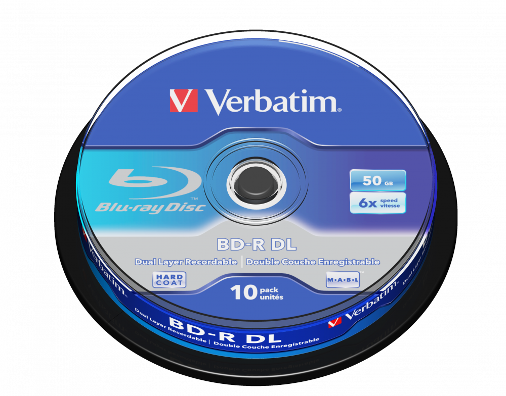 Оптический диск Verbatim  BD-R DL 50GB 6X (10 шт.)