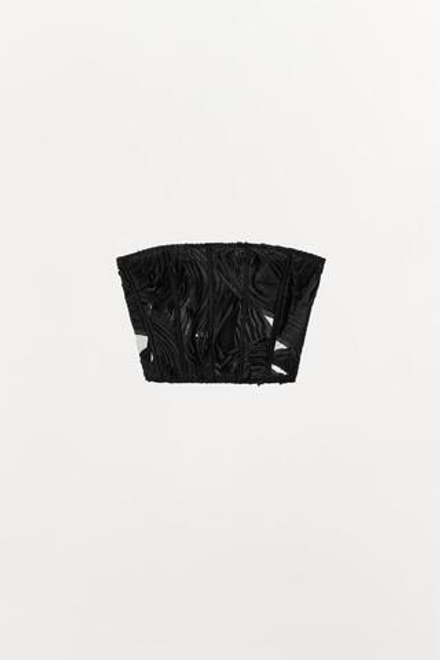 ZARA ТОП-КОРСЕТ СТРУКТУРНЫЙ LIMITED EDITION, ЧЕРНЫЙ