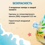 Нарукавники для плавания Рыбки 23х15 см Intex 58652, детские надувные плавсредства для малышей 3-6 лет