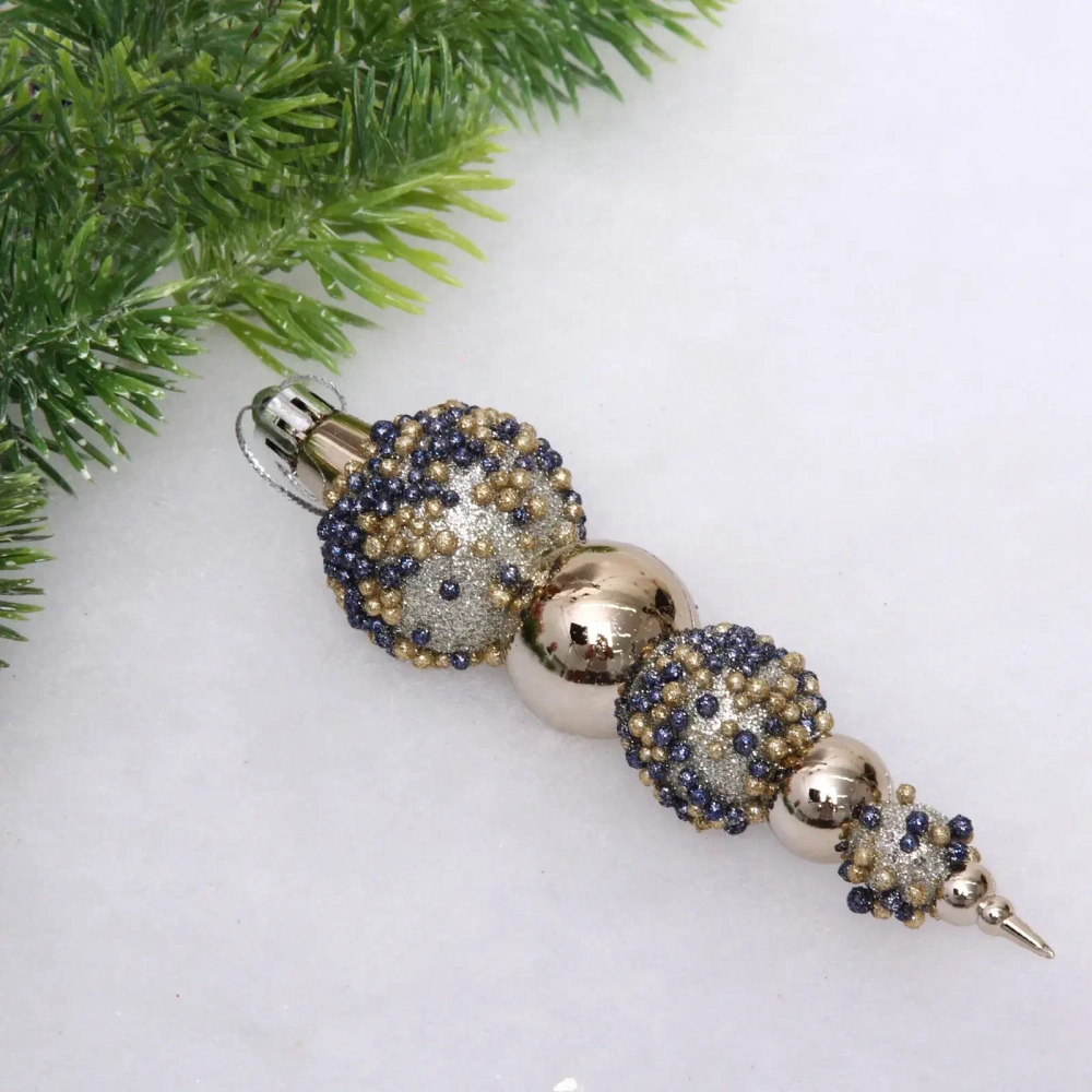 Набор украшений SHINE «Fairy tale» 14 см (6 шт.), champagne silver