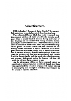 Farrand's Course of Latin Studies, Or, Classical Selections | William Powell Farrand
