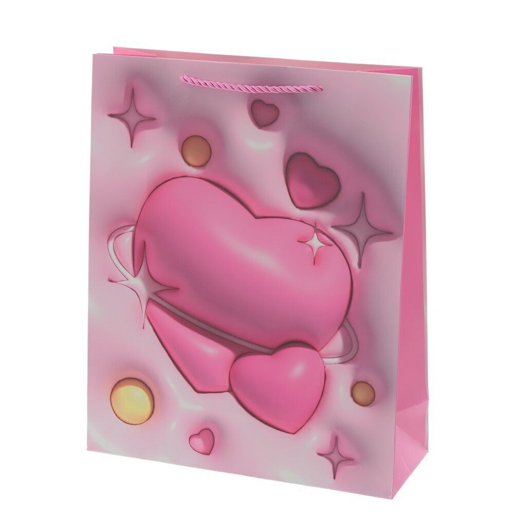 GAEM Пакет подарочный M (бумага 210г/м2, блок микс 12шт), L26 W10 H32 см, 4в.