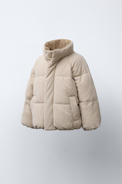 ZARA ВЕЛЬВЕТОВАЯ КУРТКА, БЕЖЕВЫЙ