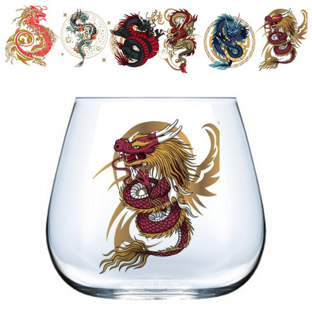 Набор стаканов 4шт 350мл «Античный Китай» 6 видов