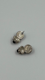 Серьги с чёрными вставками