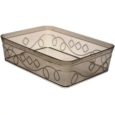 Контейнер для хранения «Пинто», цвет серый, 30*22*8см