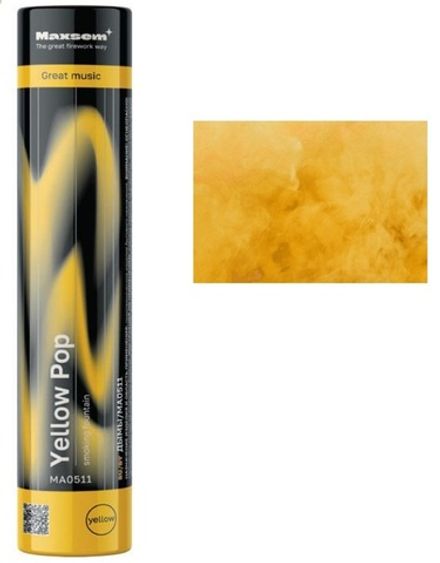 Дым цветной "Yellow Pop" MA0511 Yellow *0.8"  (1/40)