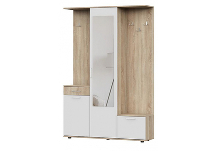 Прихожая Woodville Пети дуб сонома, белый