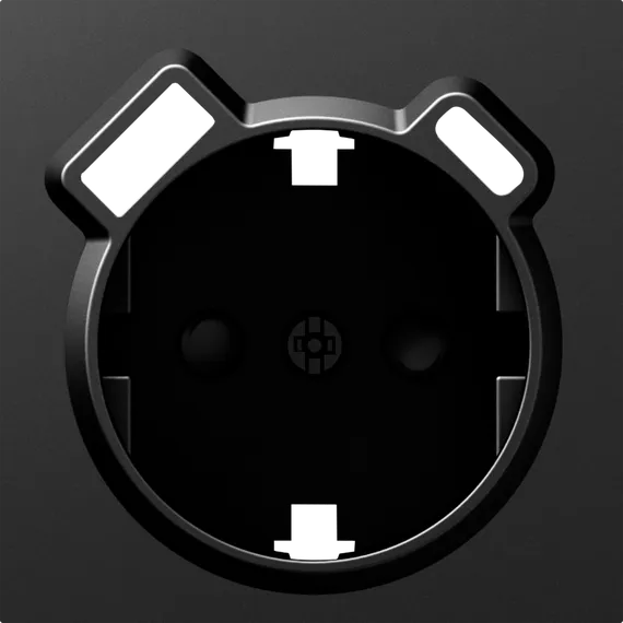 Donel A07 матовый карбон накладка для розетки Schuko с зарядным устройством USB A+C, со шторками 16