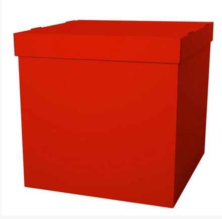 Коробка для шаров малая (Красная) 60*60*60 см
