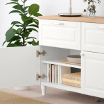 Комбинация для хранения - IKEA BESTÅ/BESTA, 120х42х76 см, под беленый дуб/белый, БЕСТО ИКЕА