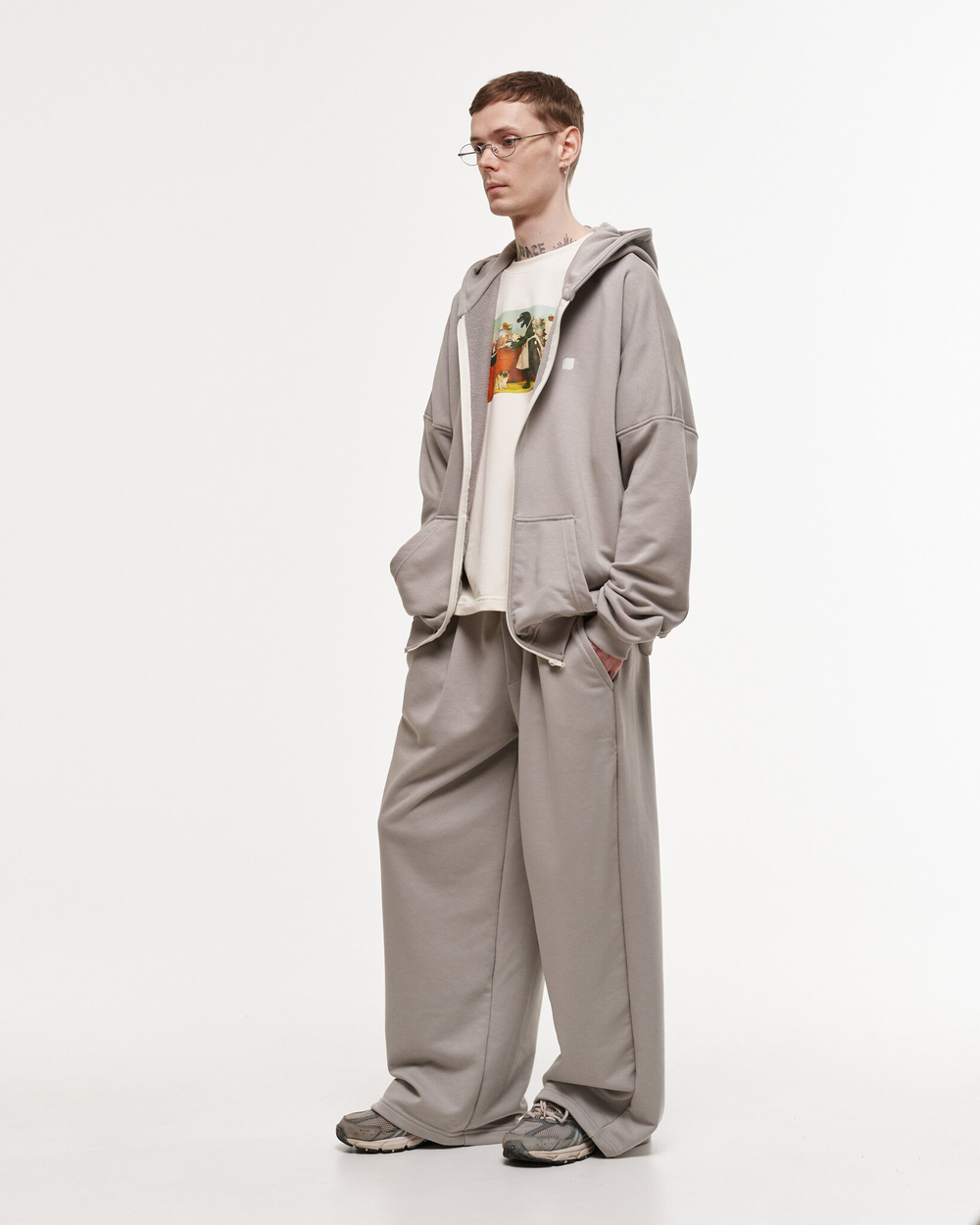 Zip-Up Hoodie LOGO Drizzle