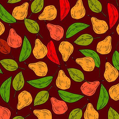 яркие груши