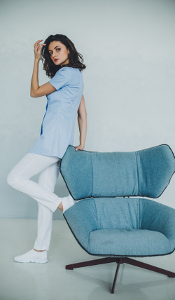 Блуза женская м272-к сансара голубой1112